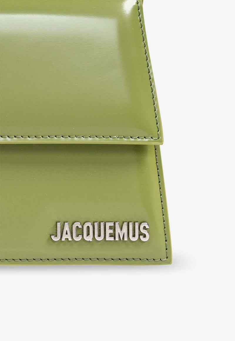 Jacquemus Le Bambino Patent Leather Shoulder Bag Green 221BA013 3128-550