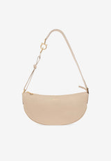 Salvatore Ferragamo Small Smile Leather Hobo Bag Beige 219873 HOBO SMILE S 781655-STONE