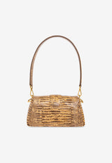 Jacquemus Le Petit Bambino Shoulder Bag in Python Print Leather Beige 233BA335 3231-150