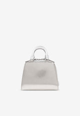 Givenchy Nano Antigona Cube Metallic Handbag Silver BB50Z UB273-934