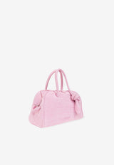 Jacquemus Le Petit Turismo Croc-Embossed Leather Top Handle Bag Pink 251BA416 3243-410