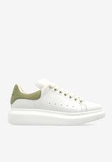 Alexander McQueen Oversized Leather Sneakers White 553770 WIACX-9199