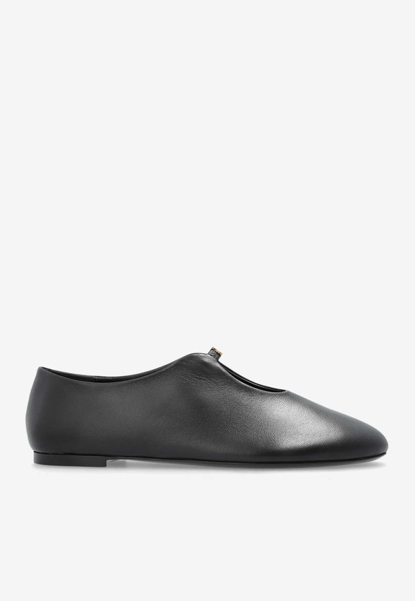 Givenchy 4G Liquid Nappa Leather Ballet Flats Black BE500 VE16Q-001