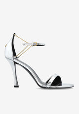 Givenchy Liquid 95 Metallic Leather Sandals Silver BE309 ME2B5-068