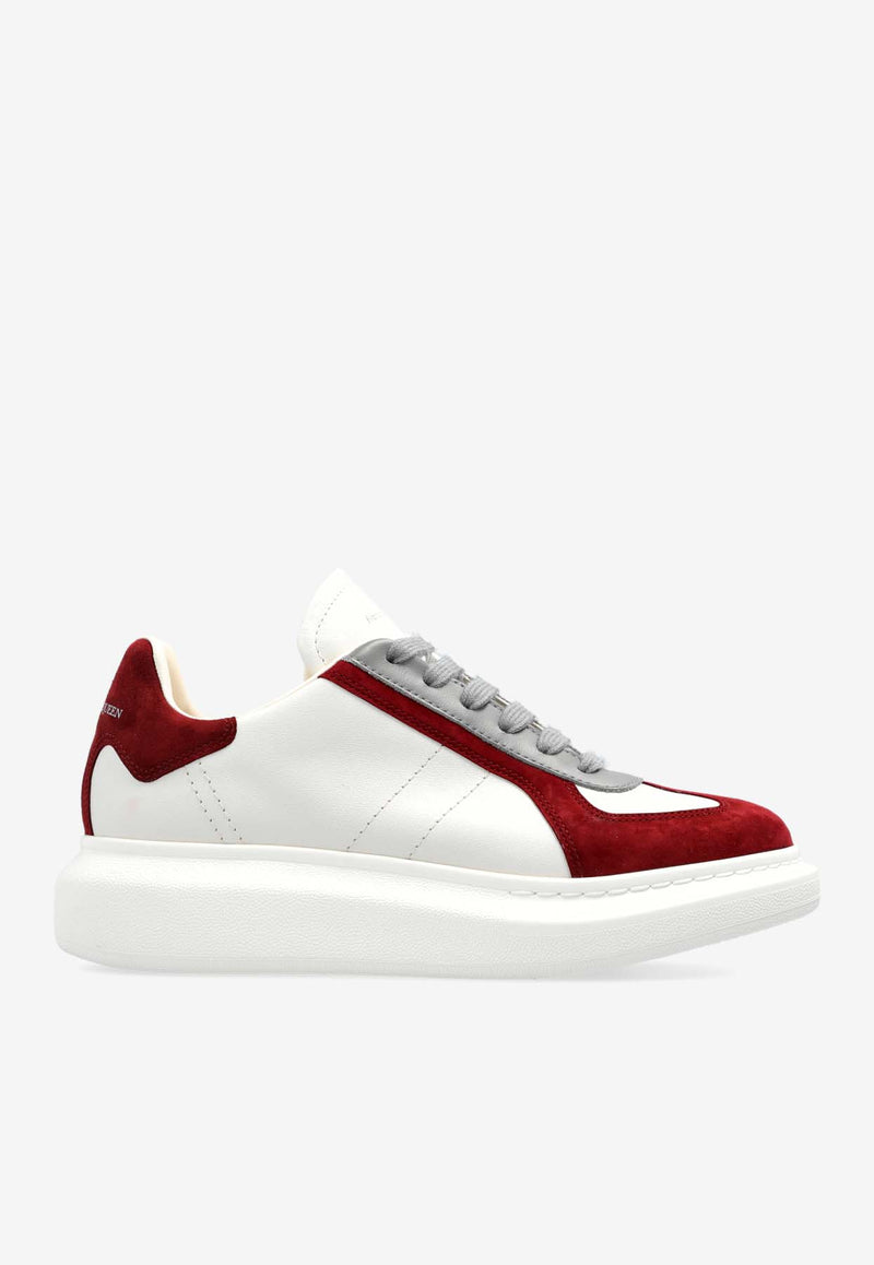 Alexander McQueen Oversized Retro Leather and Suede Sneakers White 808180 WIAC3-9093