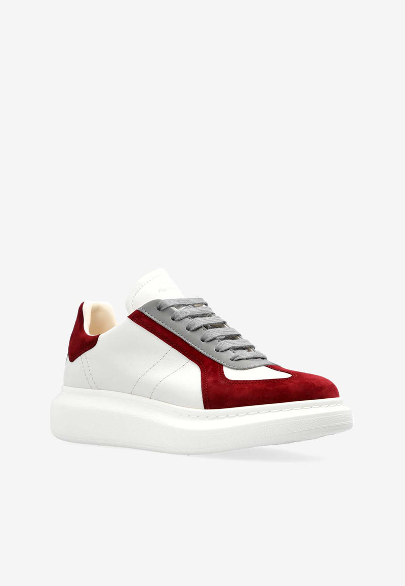 Alexander McQueen Oversized Retro Leather and Suede Sneakers White 808180 WIAC3-9093