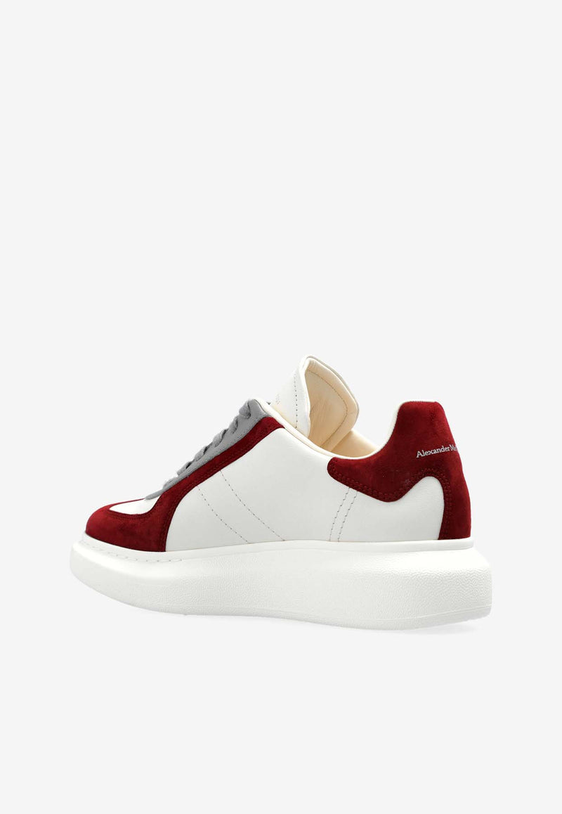 Alexander McQueen Oversized Retro Leather and Suede Sneakers White 808180 WIAC3-9093