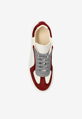 Alexander McQueen Oversized Retro Leather and Suede Sneakers White 808180 WIAC3-9093