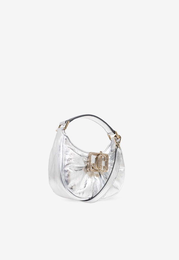 Jimmy Choo Mini Edie Metallic Hobo Bag Silver EDIE HOBO MINI DAO-SILVER LIGHT GOLD