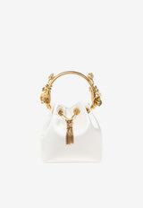 Jimmy Choo Bon Bon Flower Bucket Bag Cream BON BON IFE-IVORY GOLD