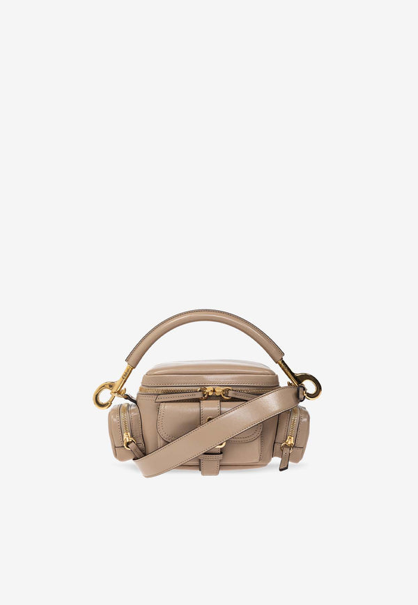 Chloé Small Leather Camera bag Beige CHC24AS534 N83-20E