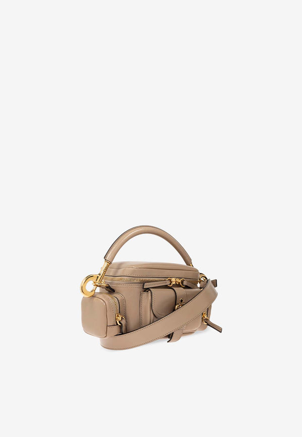 Chloé Small Leather Camera bag Beige CHC24AS534 N83-20E