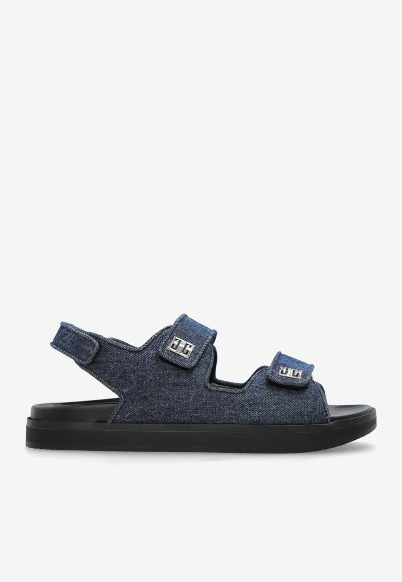 Givenchy 4G Denim Sandals Navy  BE308 7E2BP-401