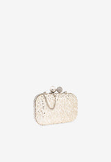 Jimmy Choo Cloud Embellished Clutch Ivory CLOUD DMJ-IVORY SILVER