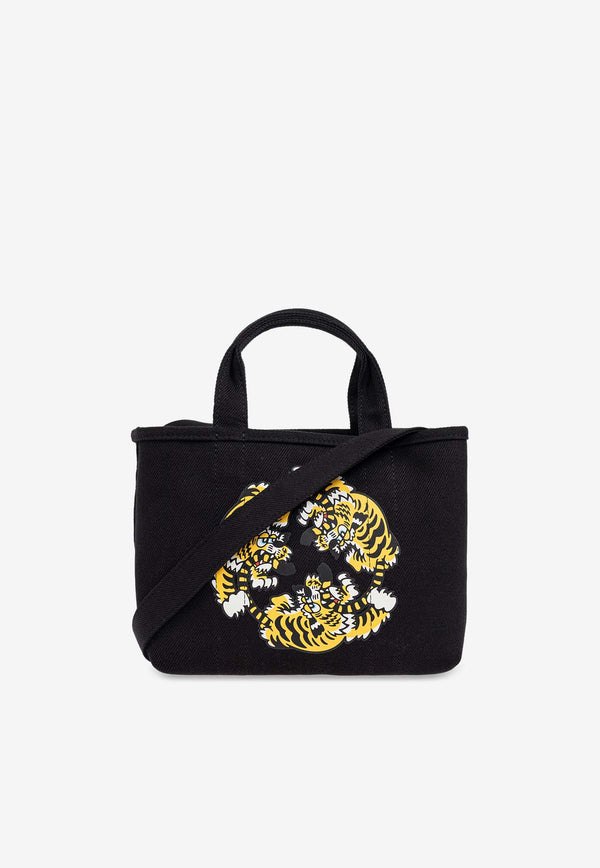 Kenzo Small Verdy Market Tote Bag Black FF58SA910 F37-99