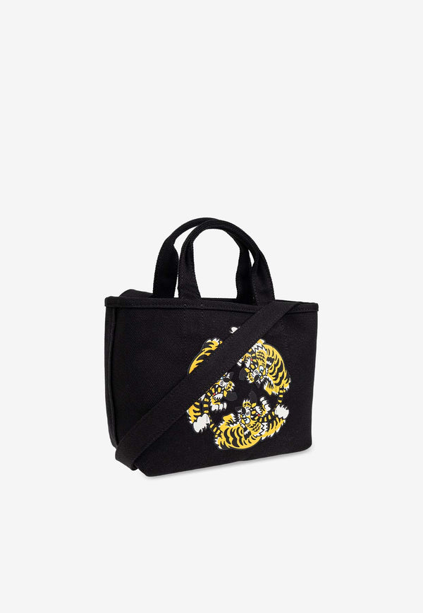 Kenzo Small Verdy Market Tote Bag Black FF58SA910 F37-99