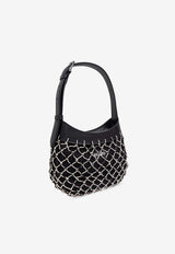 Kenzo Kenzoama Net-Overlay Shoulder Bag Black FF52SA605 B05-99