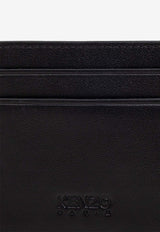 Kenzo Varsity Tiger Leather Cardholder Black FF55PM600 L46-99