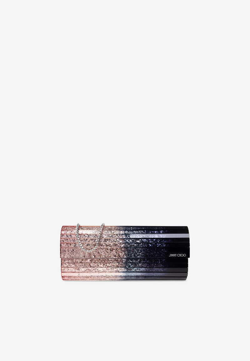 Jimmy Choo Sweetie Glittered Ombre Clutch Multicolor SWEETIE TDG-SUNRISE MIX