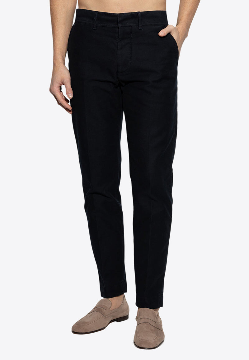 Tom Ford Straight-Leg Tailored Pants Navy  SHL014 FMC171S25-HB906