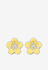 Tory Burch Kira Flower Earrings Yellow 147151 0-704