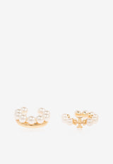 Tory Burch Kira Pearl Embellished Ear Cuffs Gold 164619 0-137