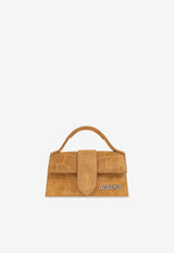 Jacquemus The Mini Bambino Suede Top Handle Bag Beige 213BA006 3243-830