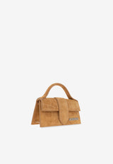 Jacquemus The Mini Bambino Suede Top Handle Bag Beige 213BA006 3243-830