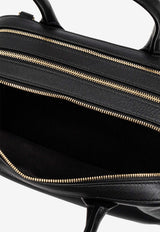 Salvatore Ferragamo Small Star Calf Leather Top Handle Bag Black 218958 STAR TH 773339-NERO