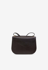 Salvatore Ferragamo Double Gancini Crossbody Bag Dark Brown 219867 DOUBLE G FL 781036-TESTA DI M