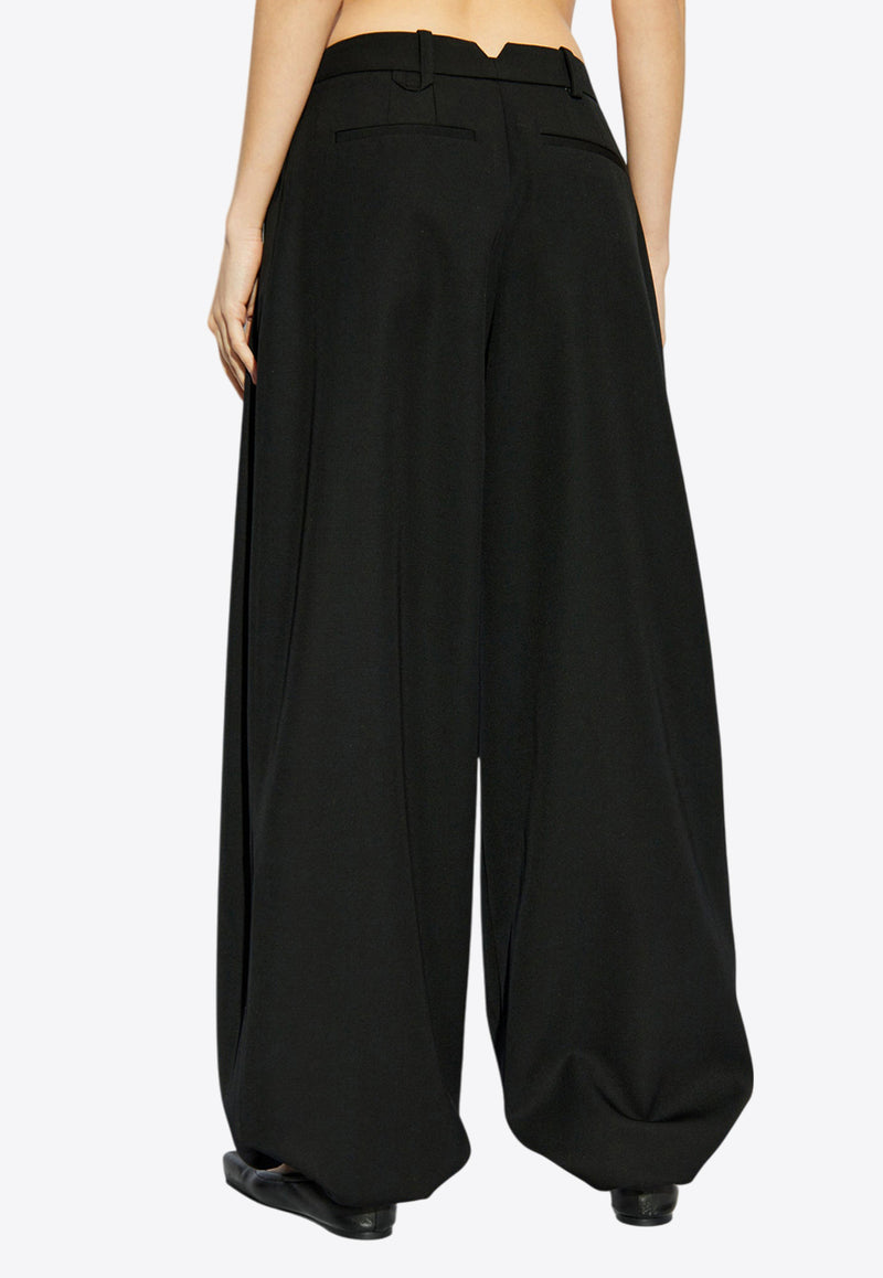 Jacquemus The Melao Draped Pants Black 251PA127 1541-990