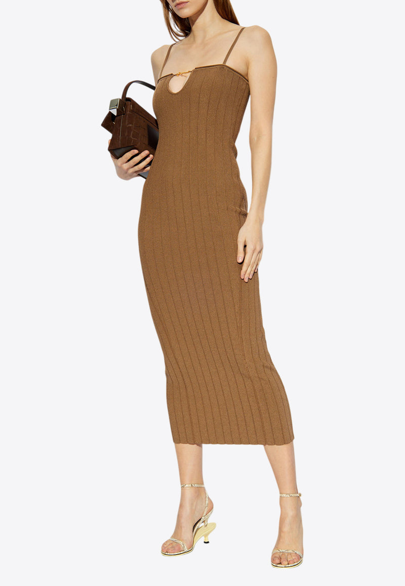 Jacquemus The Sierra Midi Dress Brown 241KN358 2355-150