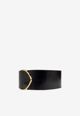 Jacquemus The Maxi Bambino Leather Belt Black 243AC342 3128-990