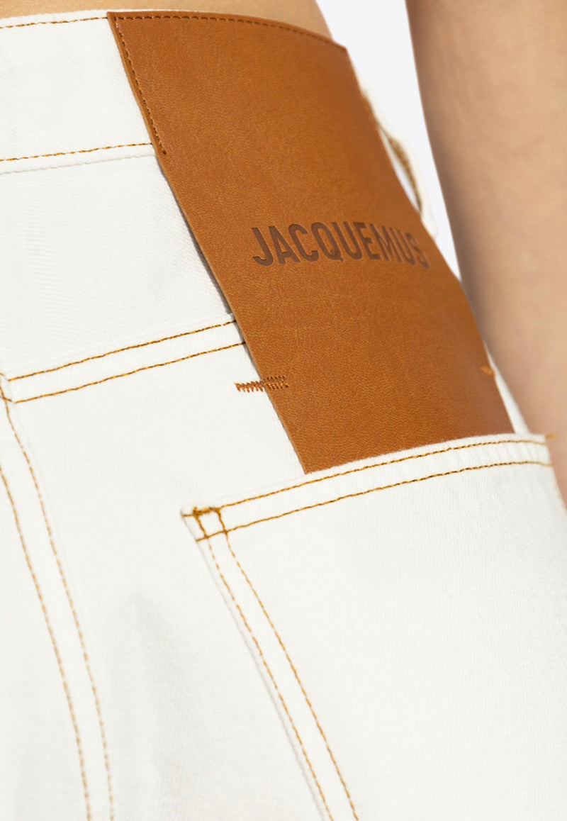 Jacquemus The Wide de-Nîmes Jeans White 241DE038 1514-11C