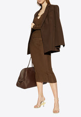 Jacquemus La Jupe Pralù Midi Skirt Brown 251KN362 2424-880