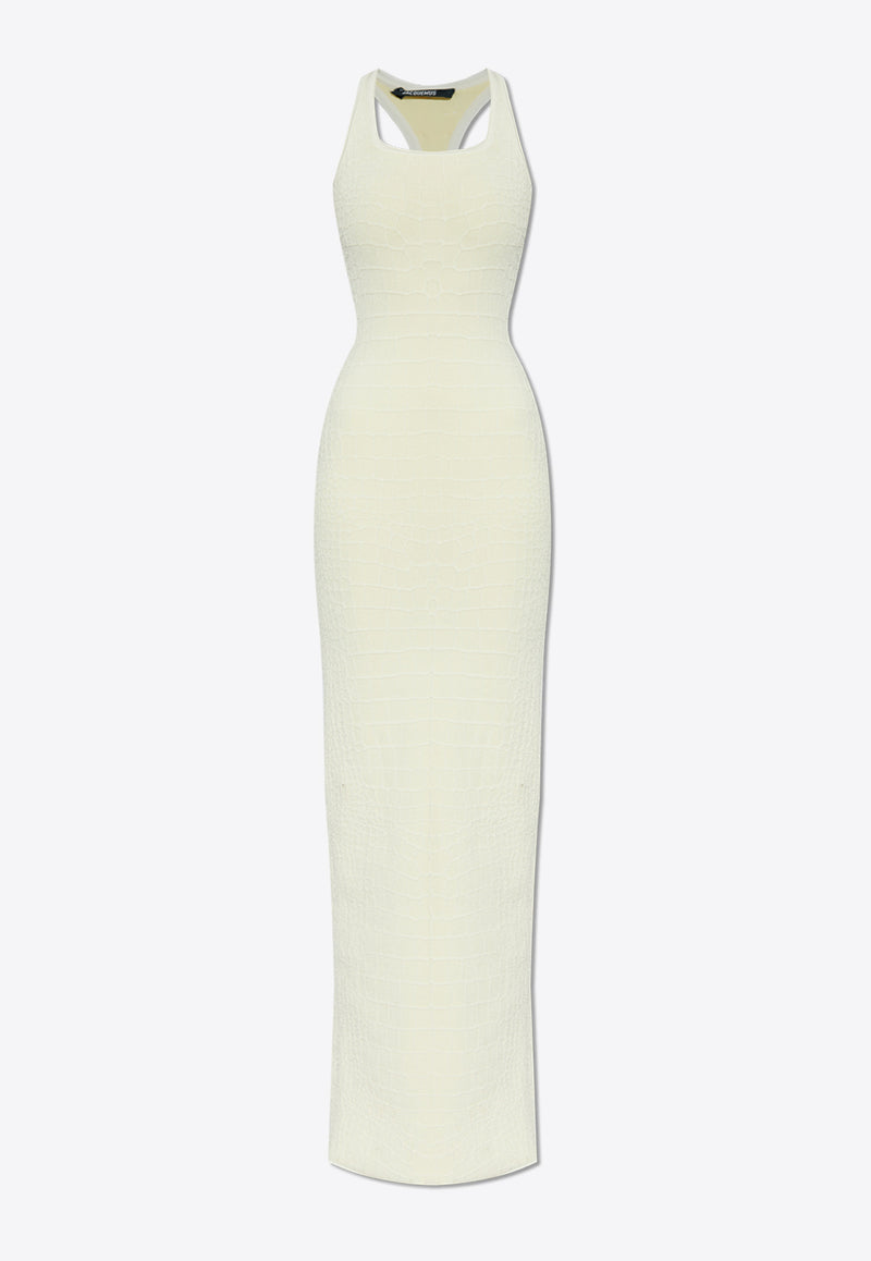 Jacquemus The Scala Maxi Racerback Dress Cream 251KN572 2429-110