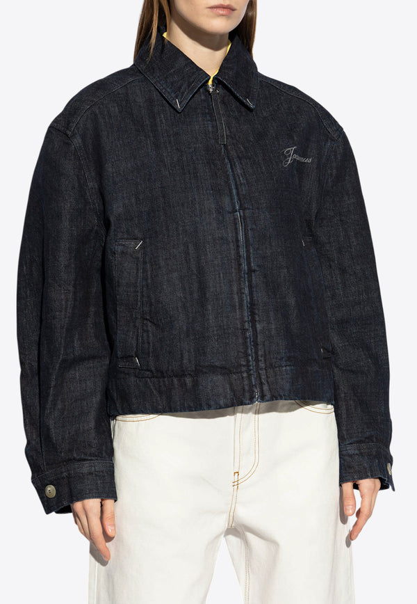 Jacquemus The Canevas de-Nîmes Denim Jacket Navy 251DE075 1782-390