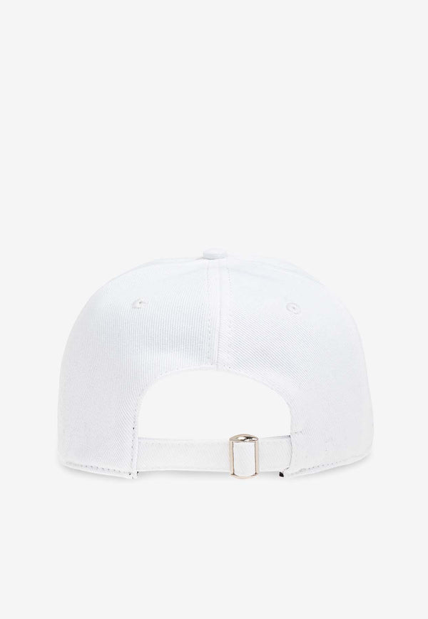 Moschino Logo Baseball Cap White 251ZZ A3602 0227-1001