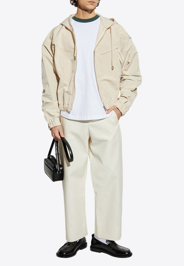 Jacquemus Bateau Windbreaker Jacket Cream 255CO064 1714-110