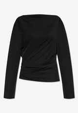 Jacquemus The Croisière Draped Top Black 251TO121 1026-990