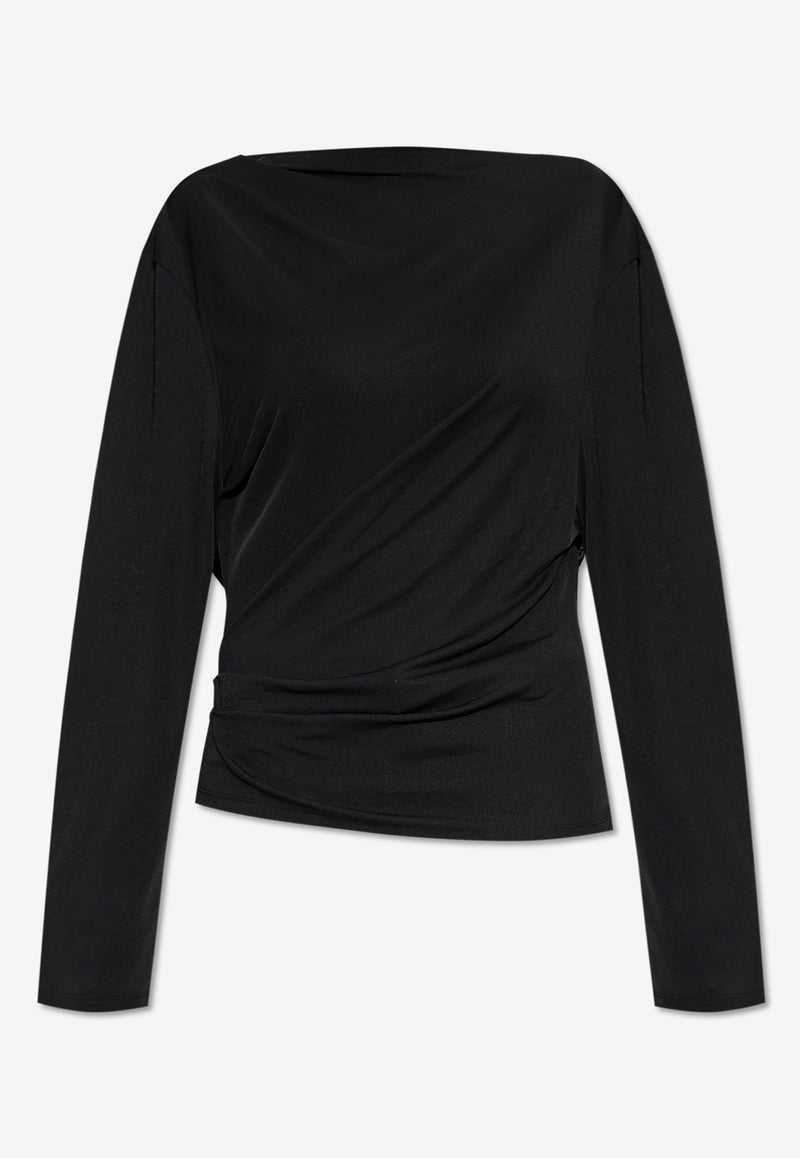 Jacquemus The Croisière Draped Top Black 251TO121 1026-990