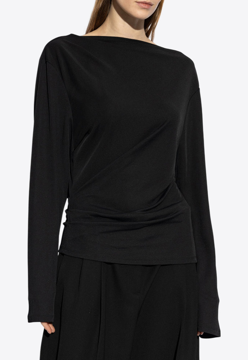 Jacquemus The Croisière Draped Top Black 251TO121 1026-990