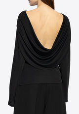 Jacquemus The Croisière Draped Top Black 251TO121 1026-990