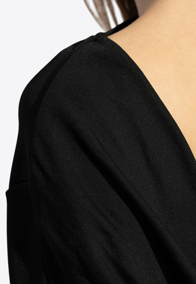 Jacquemus The Croisière Draped Top Black 251TO121 1026-990