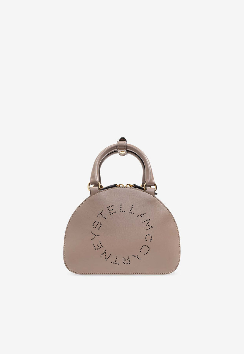 Stella McCartney Perforated Logo Top Handle Bag Beige 7B0134 W8542-2800