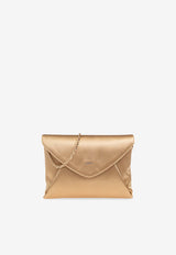 Max Mara Envelope Satin Clutch Gold ENVELOPE 2514511092-024