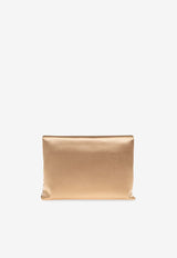 Max Mara Envelope Satin Clutch Gold ENVELOPE 2514511092-024