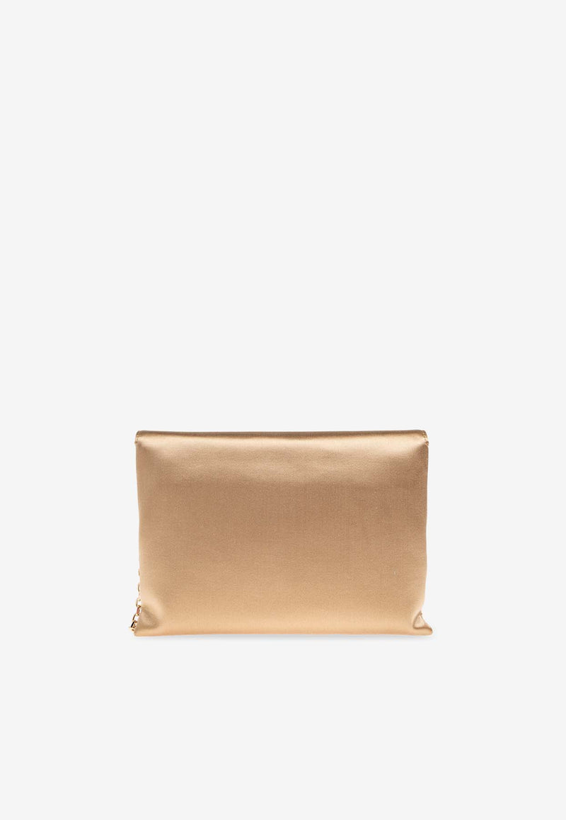 Max Mara Envelope Satin Clutch Gold ENVELOPE 2514511092-024