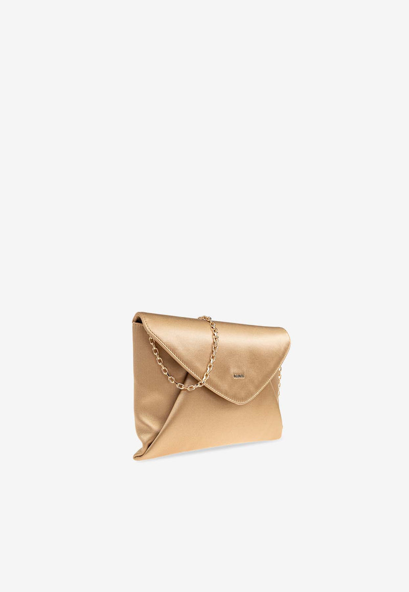 Max Mara Envelope Satin Clutch Gold ENVELOPE 2514511092-024