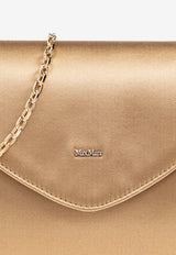 Max Mara Envelope Satin Clutch Gold ENVELOPE 2514511092-024